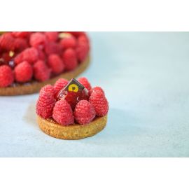 Tartelette aux framboises fraîches